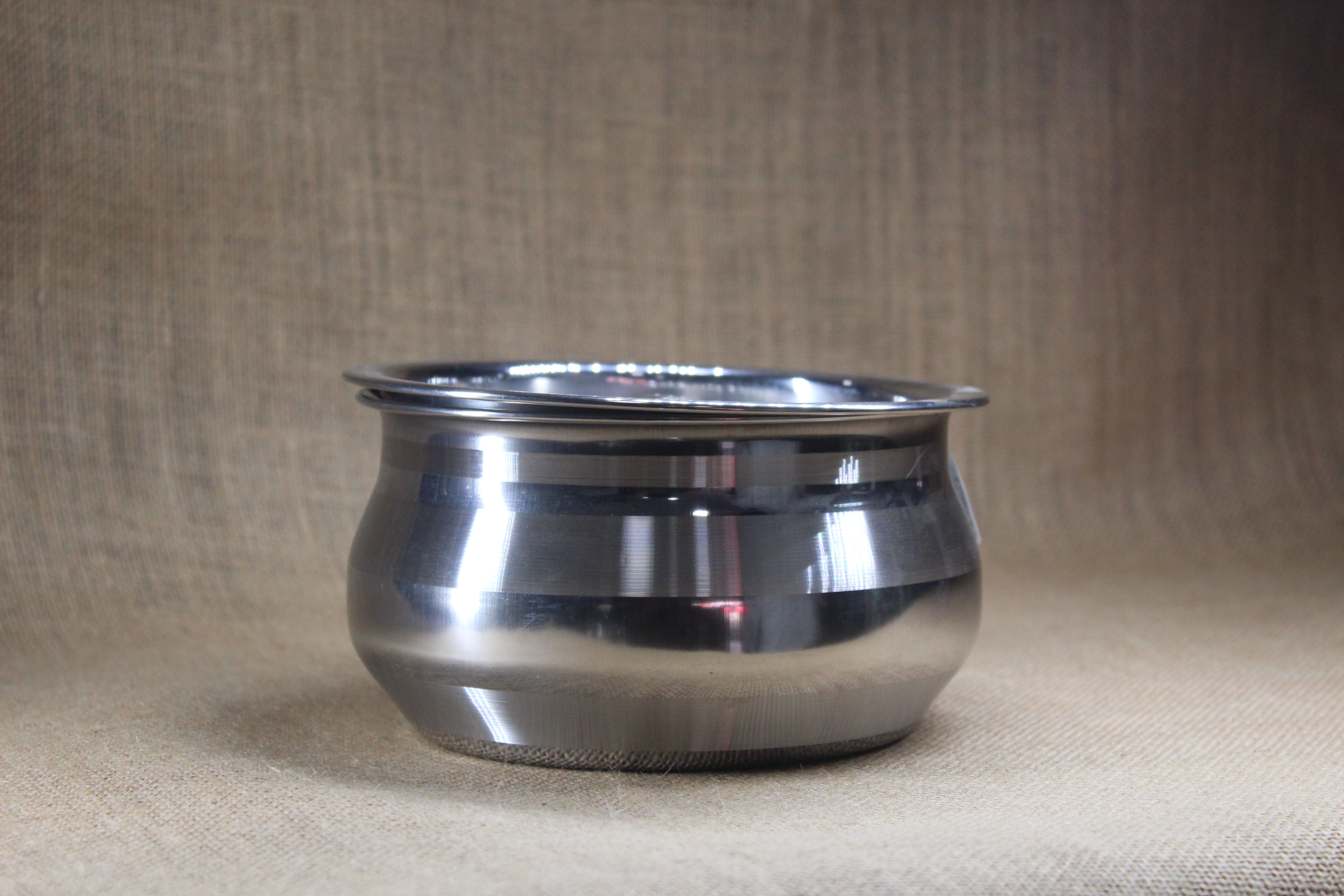 Stainless Steel Curry Dabba - Premium Stainless Steel from Cherakulam Vessels & Crockery - Just Rs. 120! Shop now at Cherakulam Vessels & Crockery