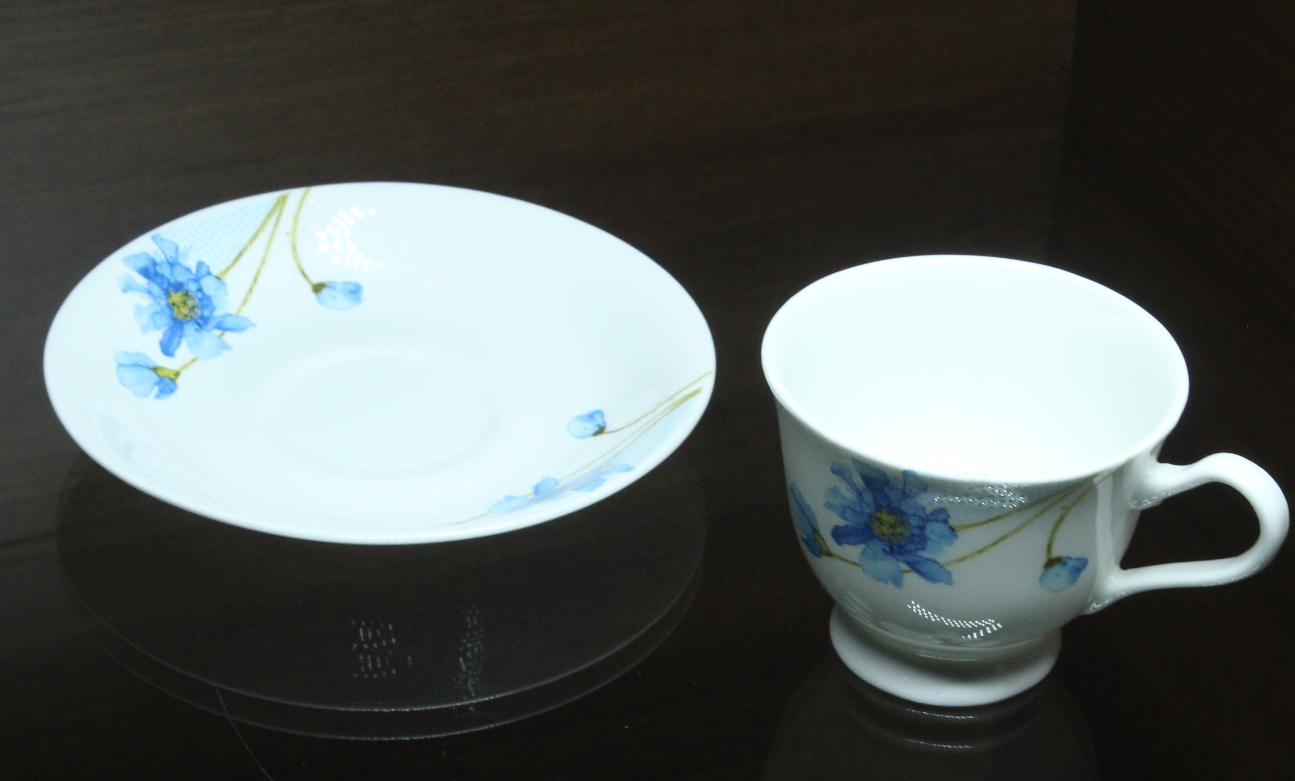 Bharat Cup And Saucer, Set of 6 Nos - Premium Ceramic from Bharat - Just Rs. 880! Shop now at Cherakulam Vessels & Crockery