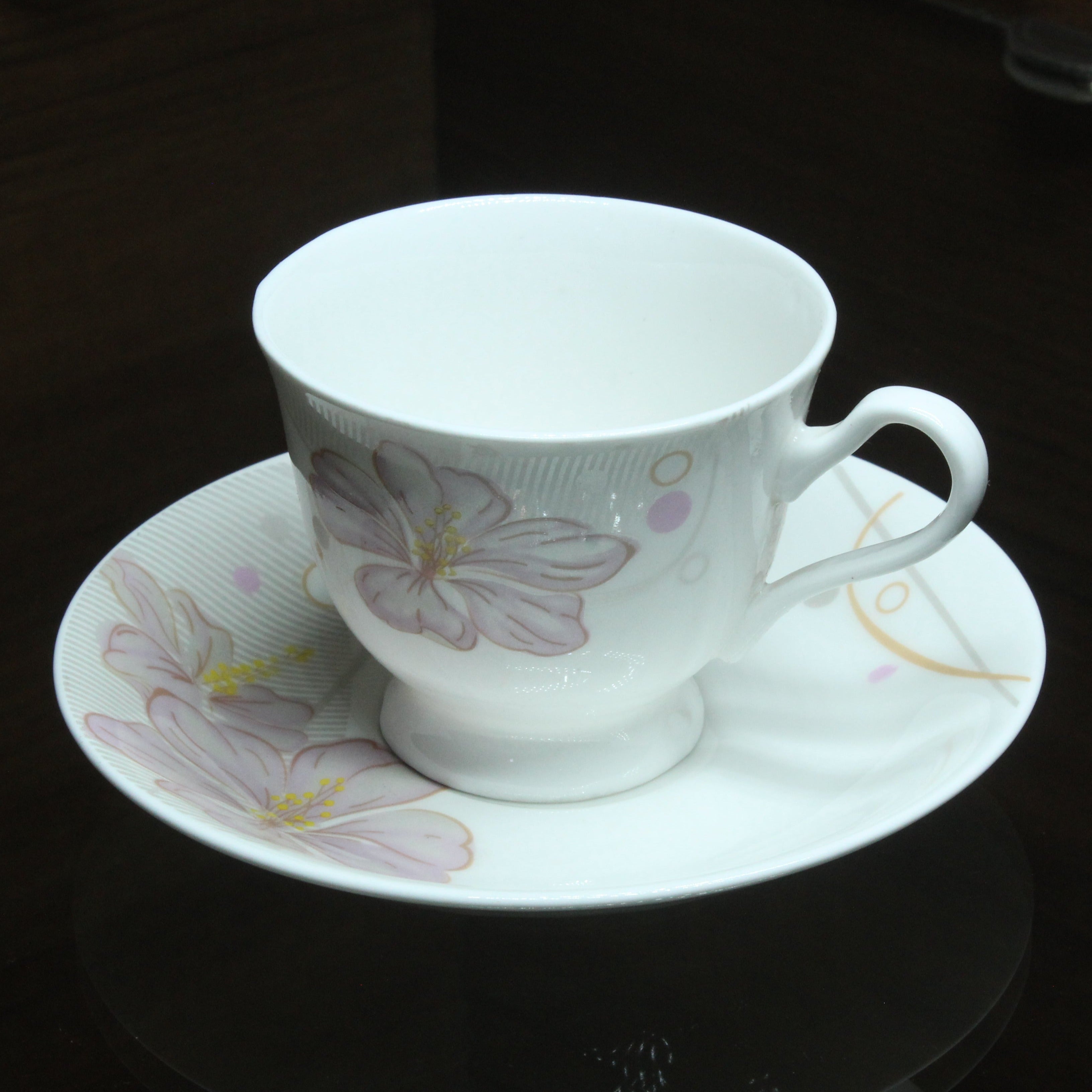 Data Cup And Saucer, Set Of 6 Nos - Buy Online from Cherakulam Vessels & Crockery