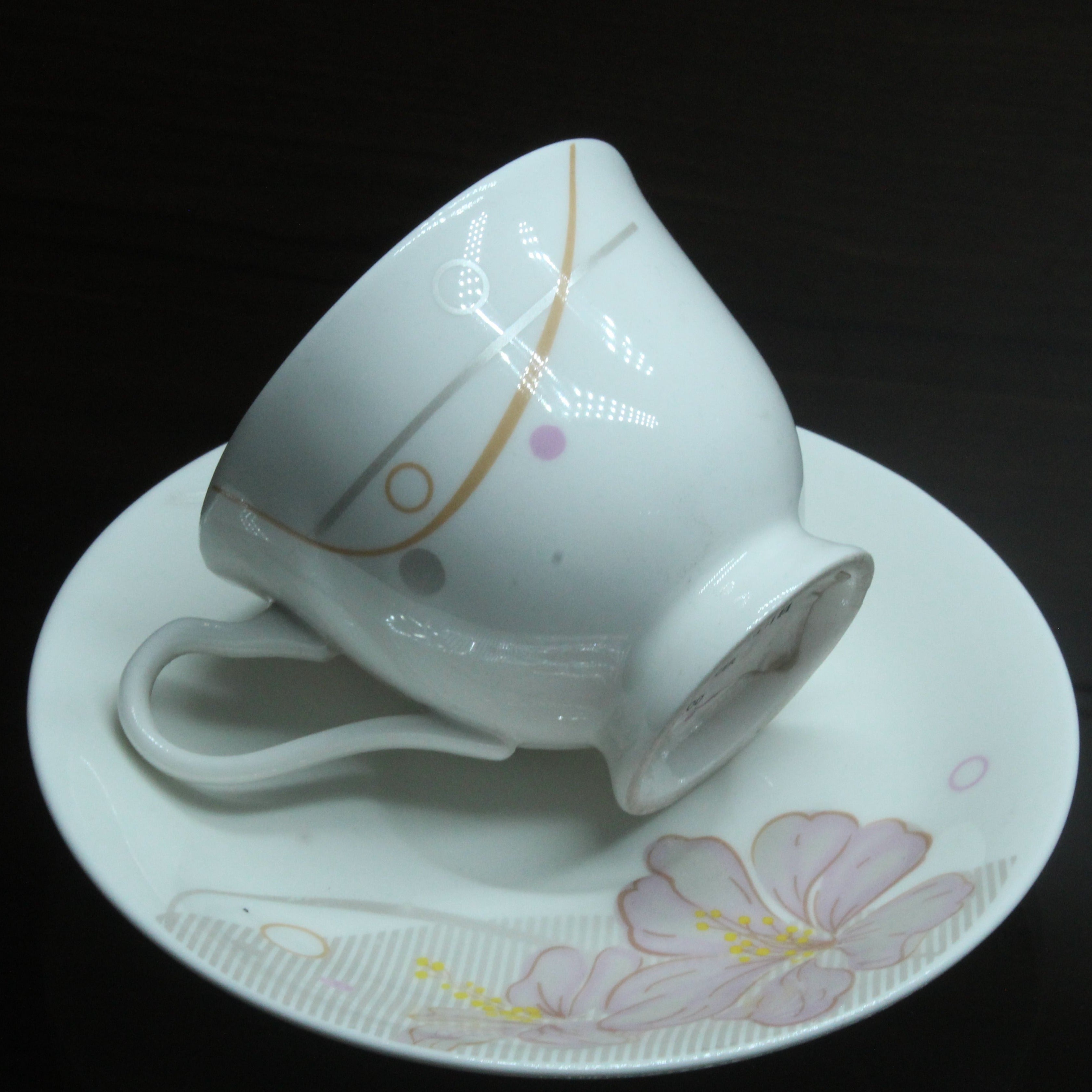 Data Cup And Saucer, Set Of 6 Nos - Buy Online from Cherakulam Vessels & Crockery