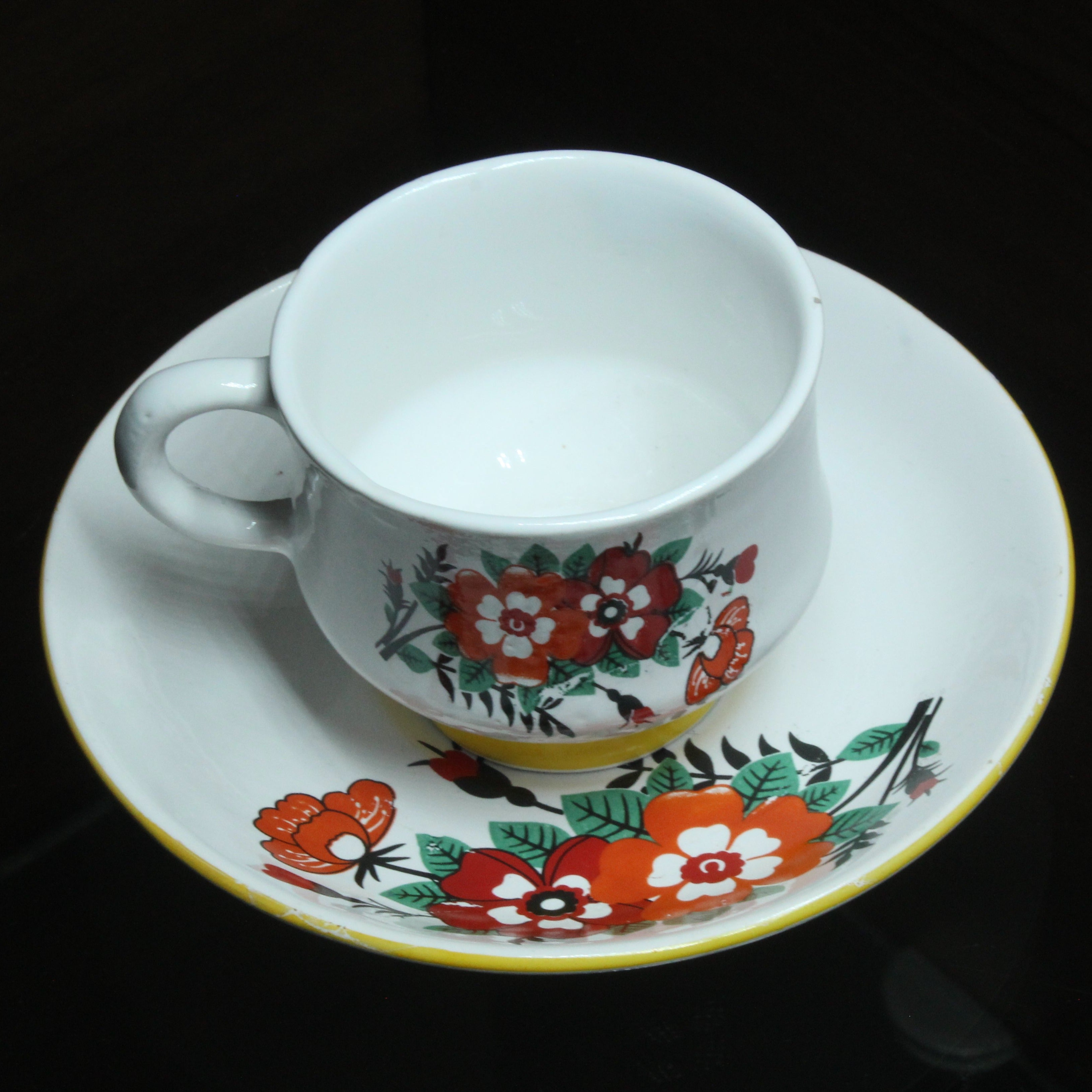 Cup And Saucer, 6 Nos - Buy Online from Cherakulam Vessels & Crockery