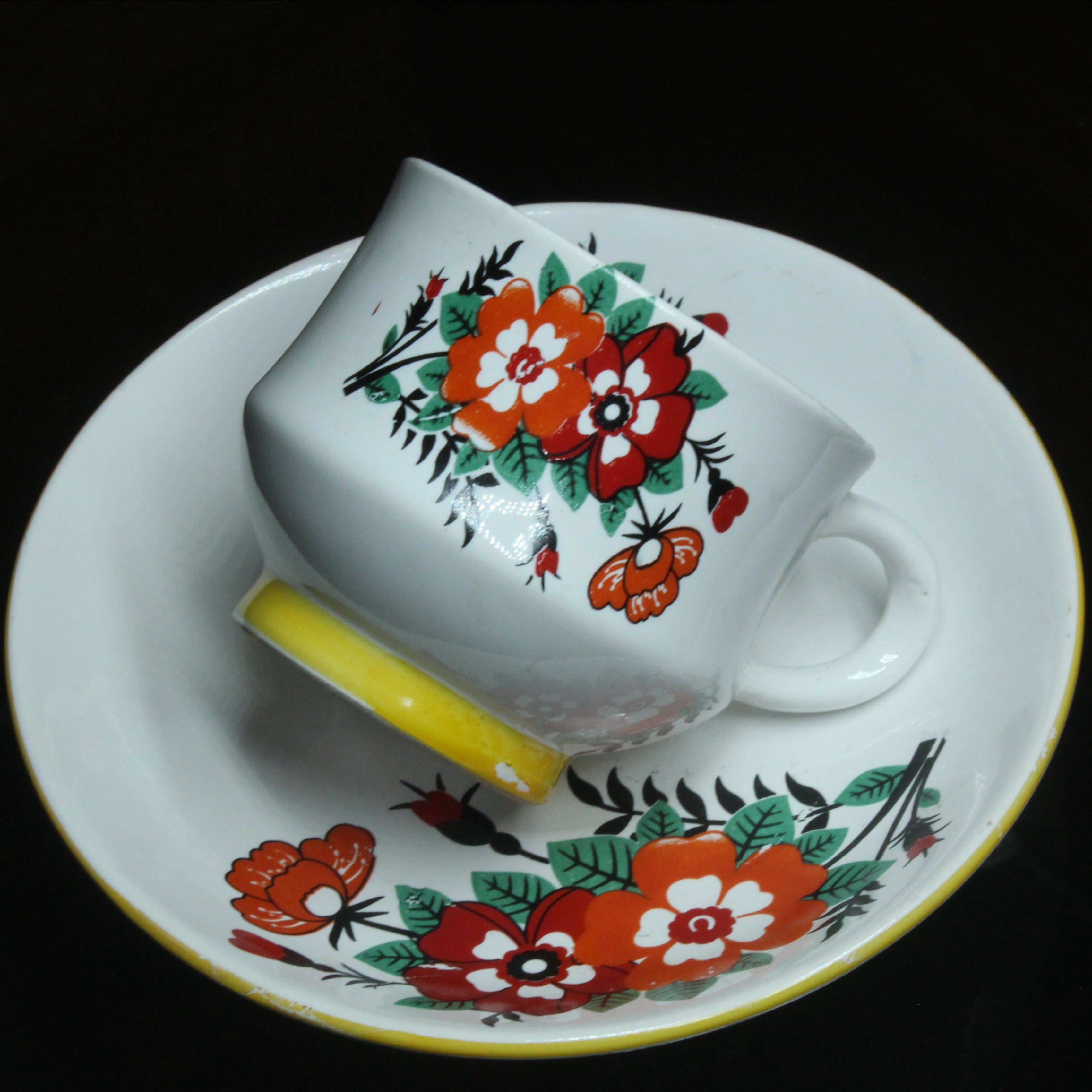 Cup And Saucer, 6 Nos - Buy Online from Cherakulam Vessels & Crockery