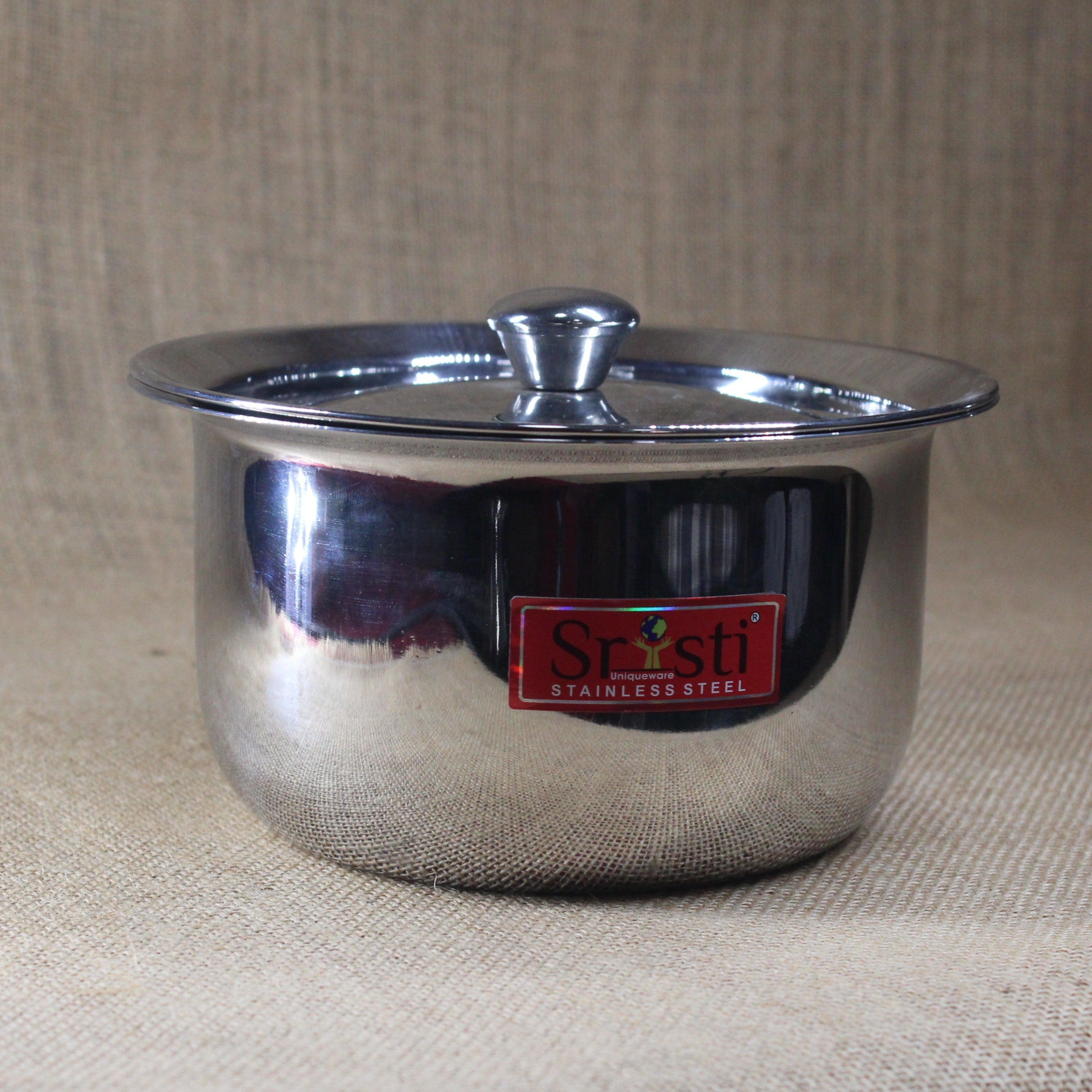 Stainless Steel Bowl With Top - Premium Stainless Steel from Cherakulam Vessels & Crockery - Just Rs. 536! Shop now at Cherakulam Vessels & Crockery