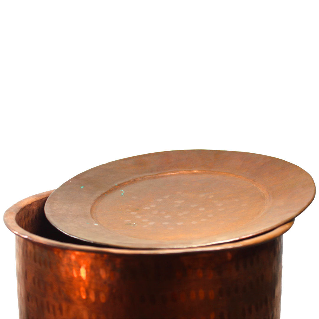 Copper Pony With Lid - Premium Copper from Cherakulam Vessels & Crockery - Just Rs. 5899! Shop now at Cherakulam Vessels & Crockery