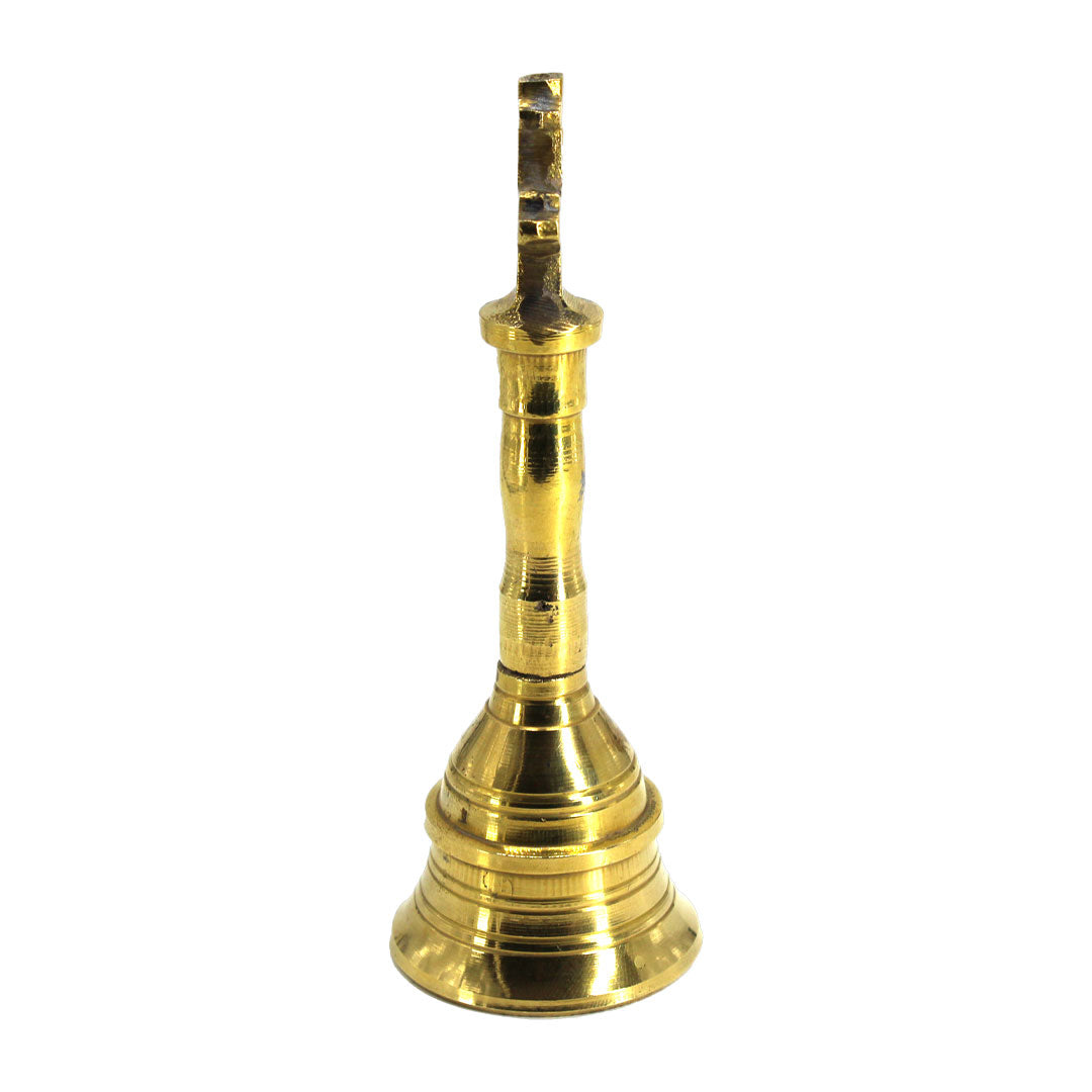 Cross Bell with Handle, 6 inches - Premium Brass from Cherakulam Vessels & Crockery - Just Rs. 216! Shop now at Cherakulam Vessels & Crockery