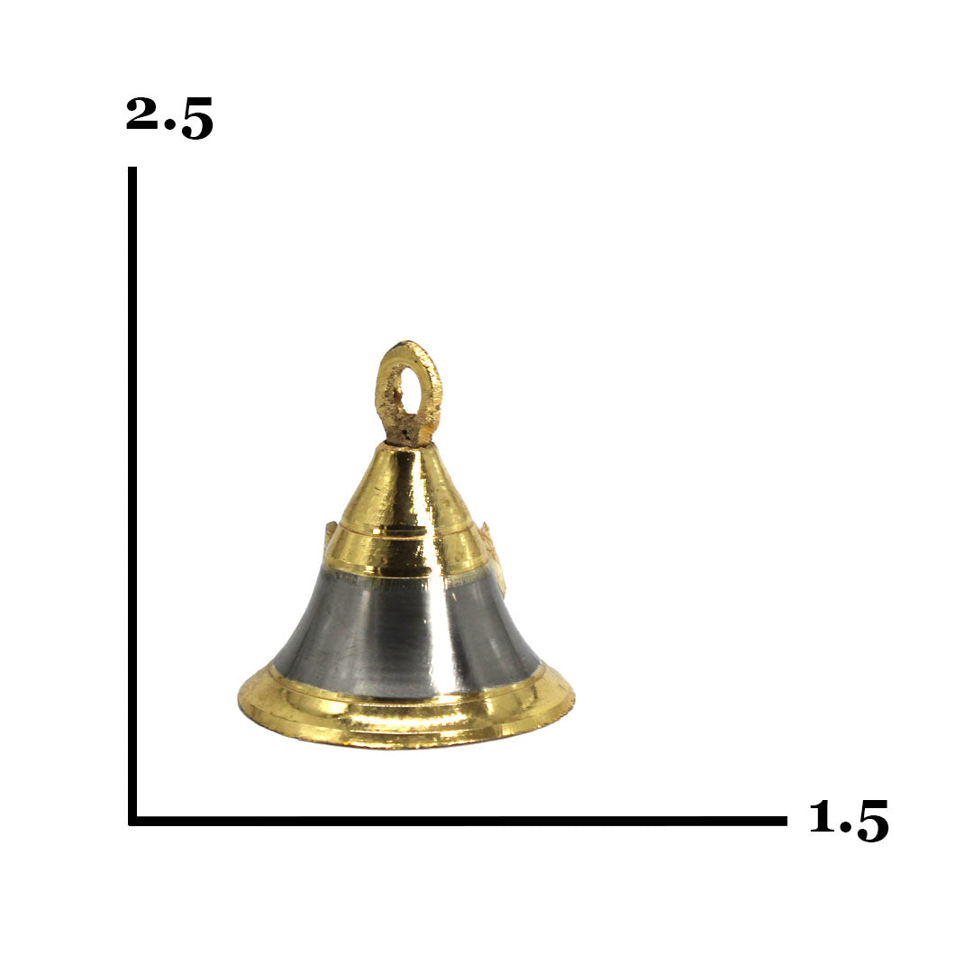 Silver & Gold Plated Bell - Premium Brass from Cherakulam Vessels & Crockery - Just Rs. 47! Shop now at Cherakulam Vessels & Crockery