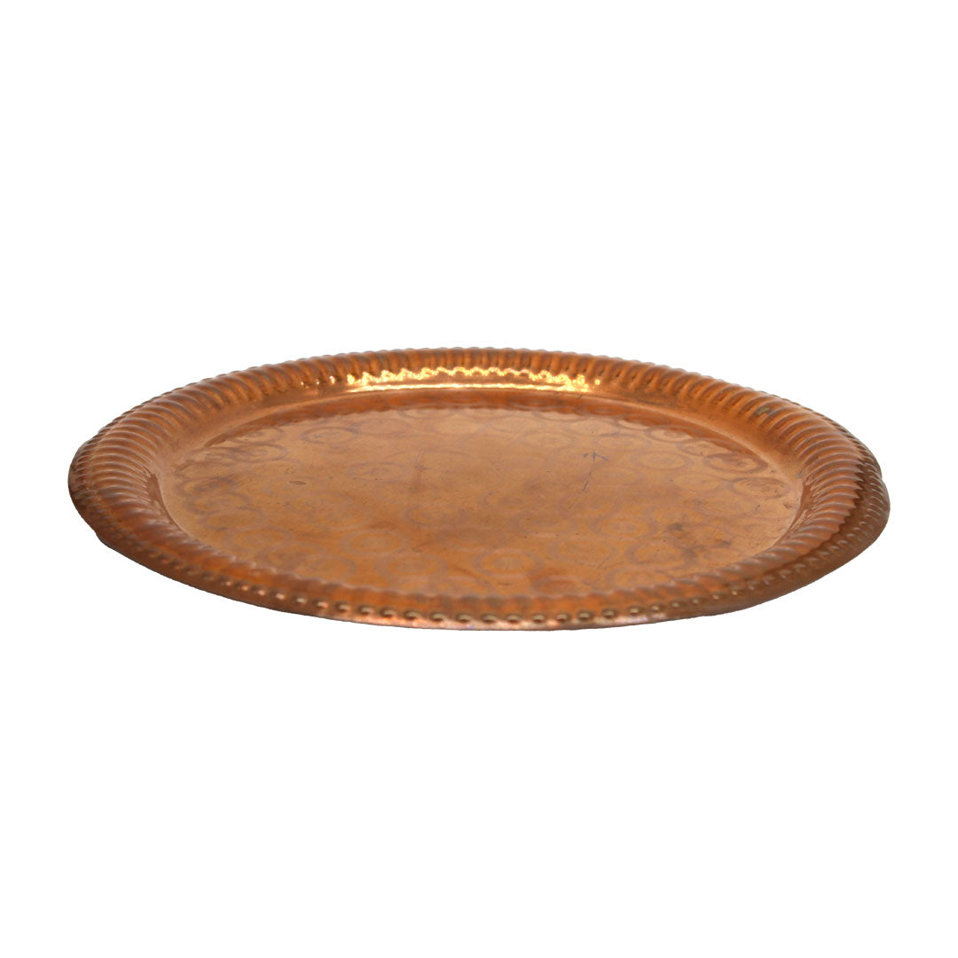 Copper Pooja Plate - Premium Brass from Cherakulam Vessels & Crockery - Just Rs. 526! Shop now at Cherakulam Vessels & Crockery