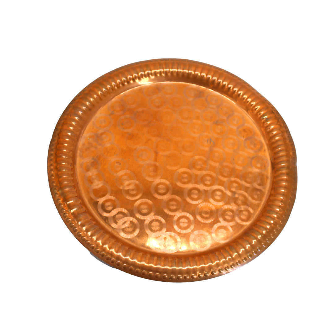 Copper Pooja Plate - Premium Brass from Cherakulam Vessels & Crockery - Just Rs. 526! Shop now at Cherakulam Vessels & Crockery