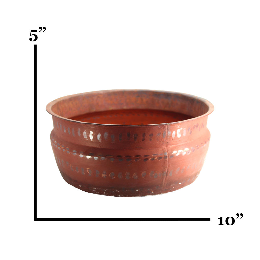 Copper Chembu Chatty - Premium Copper from Cherakulam Vessels & Crockery - Just Rs. 800! Shop now at Cherakulam Vessels & Crockery