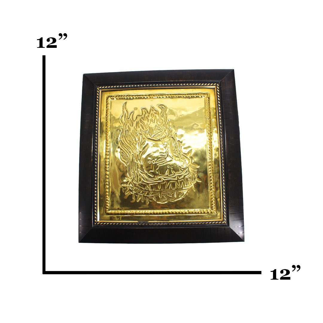 Brass Christ Photo Frame - Premium Brass from Cherakulam Vessels & Crockery - Just Rs. 2900! Shop now at Cherakulam Vessels & Crockery
