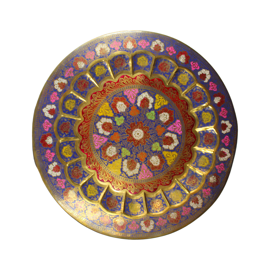 Brass Floral Wall Plate - Premium Brass from Cherakulam Vessels & Crockery - Just Rs. 2899! Shop now at Cherakulam Vessels & Crockery